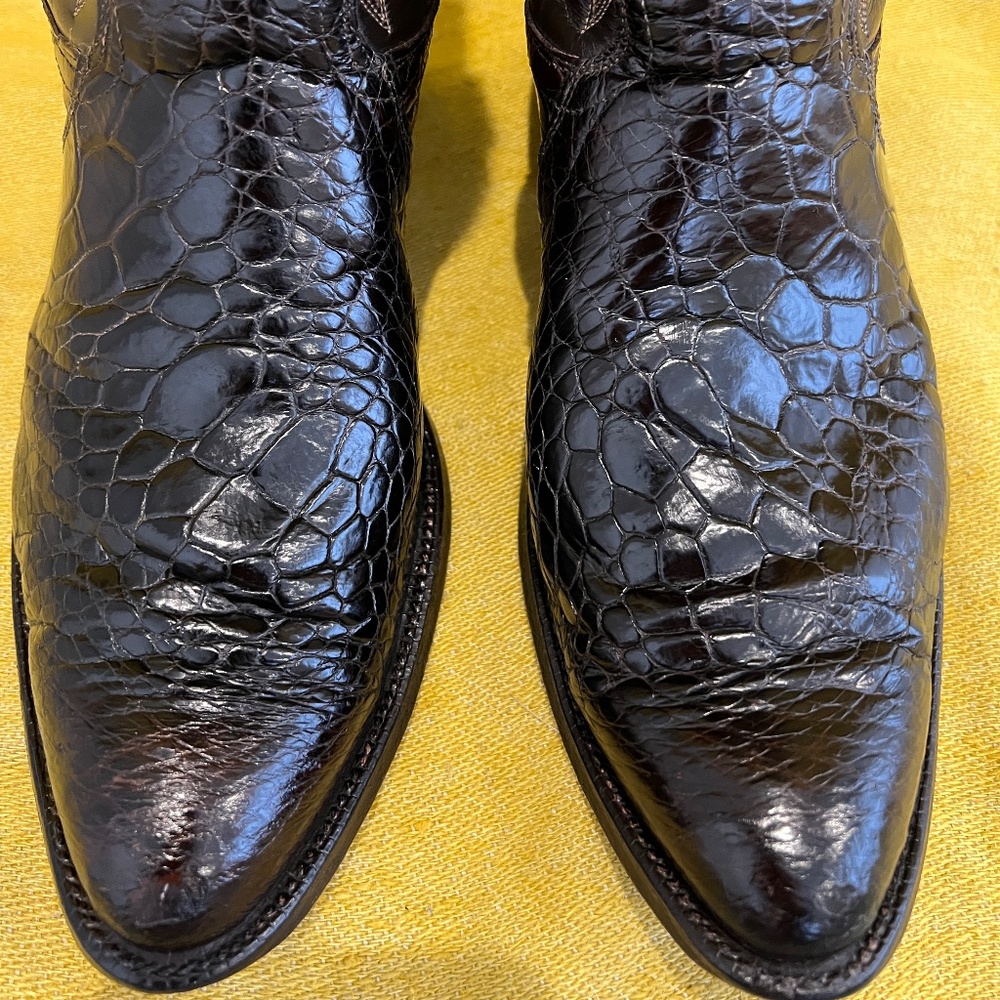 Rare Exotic Pre-Ban Justin Sea Turtle Boots